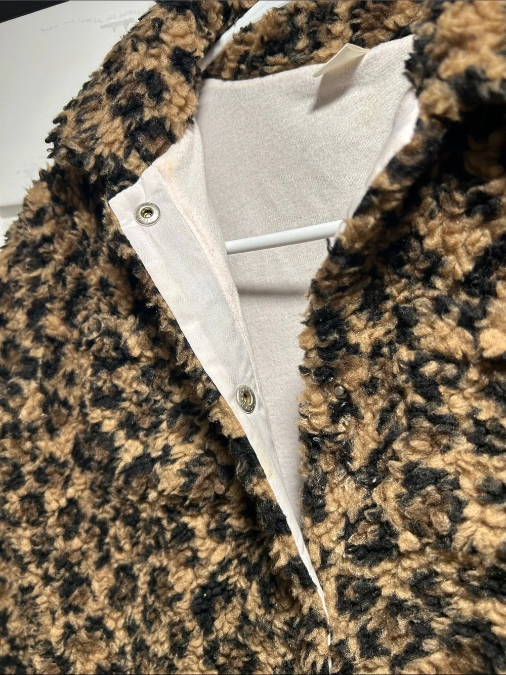 Crewcuts Leopard-Print Faux Fur Puffer Jacket - Black & Tan